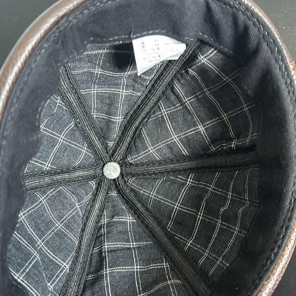 Brown Imitation Leather Cap - Picture 4 of 5